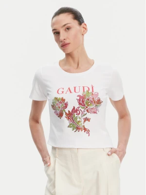 Gaudi T-Shirt 511BD64036 Biały Regular Fit