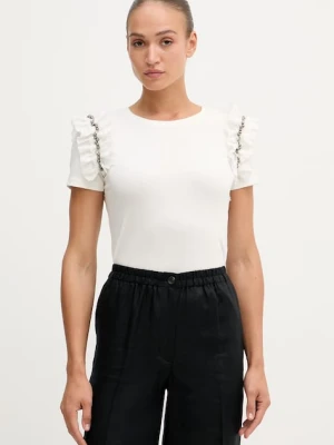Gaudi T-shirt damski bawełniany z elastanem