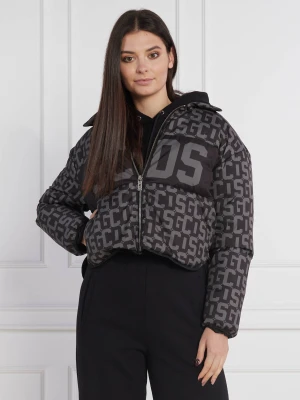 GCDS Puchowa kurtka | Cropped Fit czarny