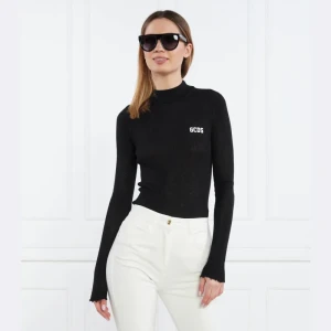 GCDS Sweter GCDS BASIC TURTLENECK | Skinny fit | z dodatkiem wełny