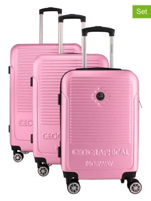 Geographical Norway 3-częściowy zestaw "Santiago" w kolorze jasnoróżowym rozmiar: onesize