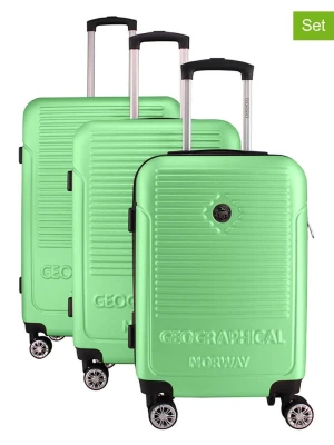 Geographical Norway 3-częściowy zestaw &quot;Santiago&quot; w kolorze zielonym rozmiar: onesize