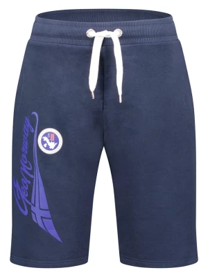 Geographical Norway Bermudy dresowe "Parithe" w kolorze granatowym rozmiar: M