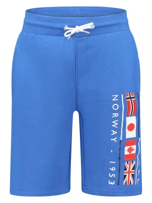 Geographical Norway Bermudy dresowe "Paurant" w kolorze niebieskim rozmiar: L