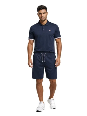 Geographical Norway Bermudy dresowe "Poliar" w kolorze granatowym rozmiar: S