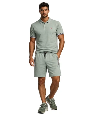 Geographical Norway Bermudy dresowe "Poliar" w kolorze khaki rozmiar: S