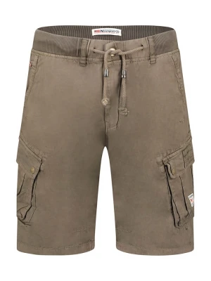 Geographical Norway Bermudy "Pakito" w kolorze szarobrązowym rozmiar: S