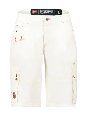 Geographical Norway Bermudy "Palmdale" w kolorze białym rozmiar: L