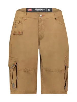 Geographical Norway Bermudy "Palmdale" w kolorze jasnobrązowym rozmiar: M