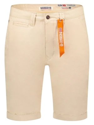 Geographical Norway Bermudy "Panilo" w kolorze kremowym rozmiar: S