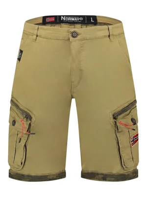 Geographical Norway Bermudy "Parento" w kolorze khaki rozmiar: XXL