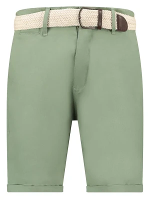 Geographical Norway Bermudy "Plageo" w kolorze zielonym rozmiar: XXL
