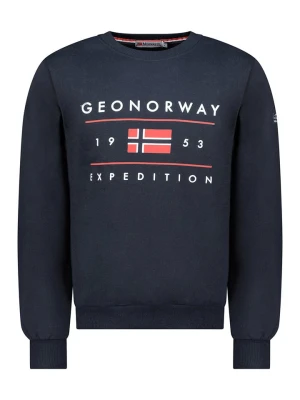 Geographical Norway Bluza "Gezolo" w kolorze granatowym rozmiar: M