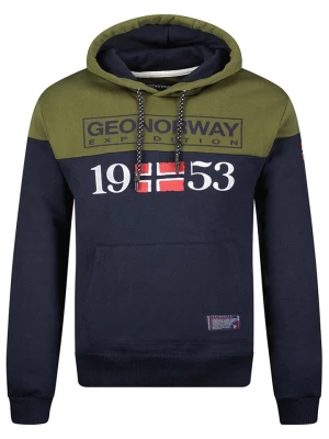Geographical Norway Bluza "Greg" w kolorze granatowo-oliwkowym rozmiar: M