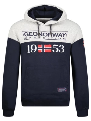Geographical Norway Bluza "Greg" w kolorze granatowo-szarym rozmiar: XL