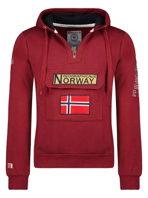 Geographical Norway Bluza "Gymclass" w kolorze bordowym rozmiar: L