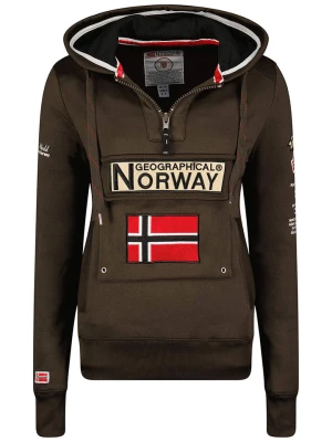 Geographical Norway Bluza "Gymclass" w kolorze ciemnobrązowym rozmiar: L