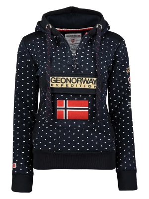 Geographical Norway Bluza "Gymclass" w kolorze granatowym rozmiar: L