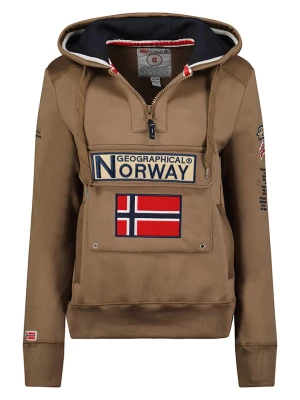 Geographical Norway Bluza "Gymclass" w kolorze jasnobrązowym rozmiar: M