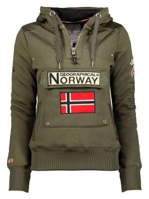 Geographical Norway Bluza "Gymclass" w kolorze khaki rozmiar: XXL