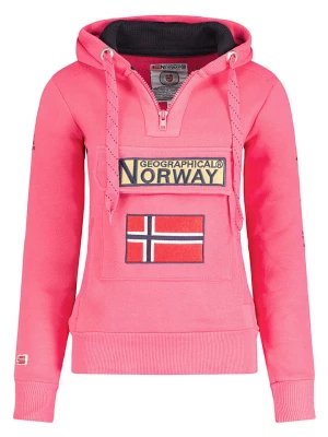 Geographical Norway Bluza "Gymclass" w kolorze różowym rozmiar: M