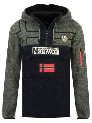 Geographical Norway Bluza polarowa "Riakolo" w kolorze granatowo-szarym rozmiar: M
