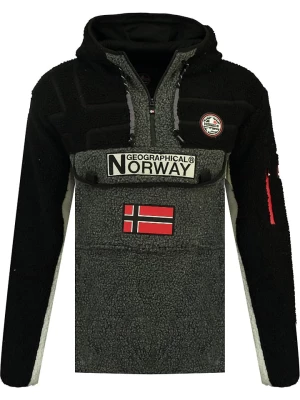 Geographical Norway Bluza polarowa "Riakolo" w kolorze szaro-czarnym rozmiar: S