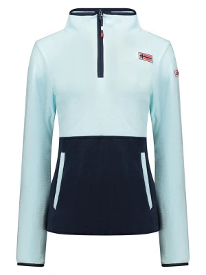 Geographical Norway Bluza polarowa "Touki" w kolorze granatowo-błękitnym rozmiar: XL