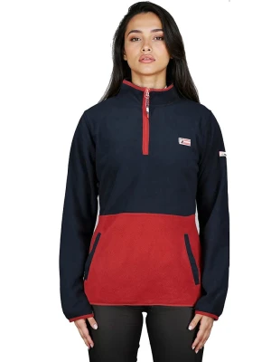 Geographical Norway Bluza polarowa "Touki" w kolorze granatowo-bordowym rozmiar: XXL