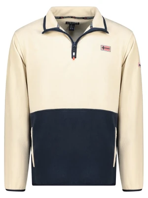 Geographical Norway Bluza polarowa "Touki" w kolorze kremowo-granatowym rozmiar: S