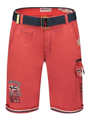Geographical Norway Bermudy "Parodie" w kolorze czerwonym rozmiar: XL