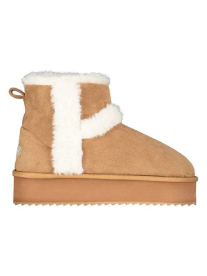 Geographical Norway Botki zimowe "Ocean" w kolorze jasnobrązowym rozmiar: 40