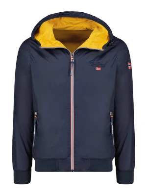 Geographical Norway Dwustronna kurtka przejściowa "Arrivial" w kolorze granatowo-żółtym rozmiar: XL