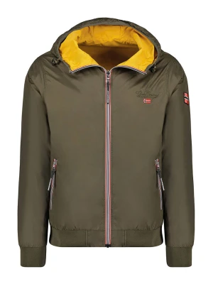 Geographical Norway Dwustronna kurtka przejściowa "Arrivial" w kolorze żółto-oliwkowym rozmiar: XL