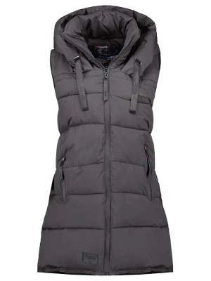 Geographical Norway Kamizelka pikowana "Dolbar" w kolorze ciemnoszarym rozmiar: L