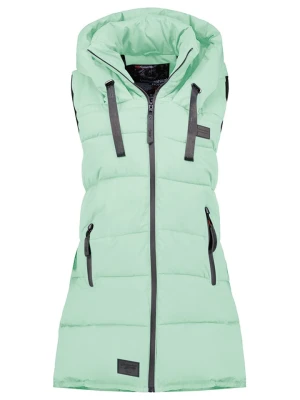 Geographical Norway Kamizelka pikowana "Dolbar" w kolorze jasnozielonym rozmiar: L