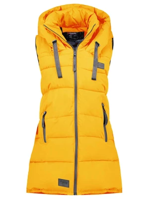 Geographical Norway Kamizelka pikowana "Dolbar" w kolorze żółtym rozmiar: L