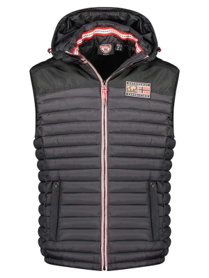 Geographical Norway Kamizelka pikowana "Vadalmo" w kolorze czarnym rozmiar: L
