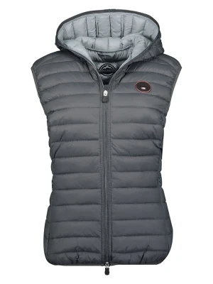 Geographical Norway Kamizelka pikowana "Vafne" w kolorze szarym rozmiar: XXL