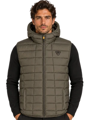 Geographical Norway Kamizelka pikowana "Vaipter" w kolorze khaki rozmiar: 3XL