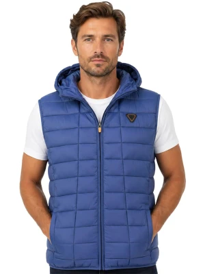 Geographical Norway Kamizelka pikowana "Vaipter" w kolorze niebieskim rozmiar: XXL