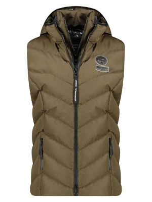 Geographical Norway Kamizelka pikowana "Valor" w kolorze khaki rozmiar: L
