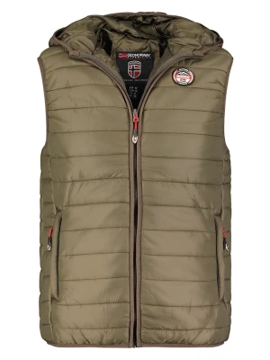 Geographical Norway Kamizelka pikowana "Vamigo" w kolorze khaki rozmiar: 176