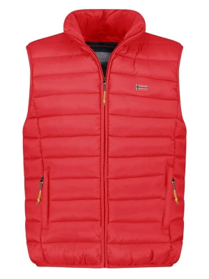 Geographical Norway Kamizelka pikowana "Vamigolor" w kolorze czerwonym rozmiar: S