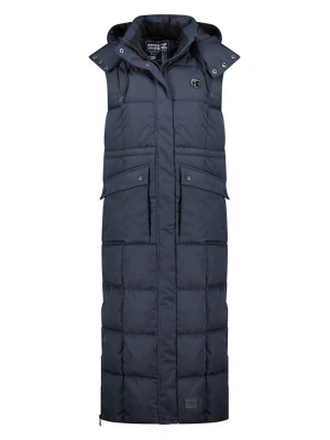 Geographical Norway Kamizelka pikowana "Varda" w kolorze granatowym rozmiar: L