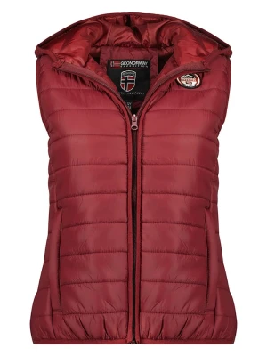 Geographical Norway Kamizelka pikowana "Vatika" w kolorze bordowym rozmiar: 164