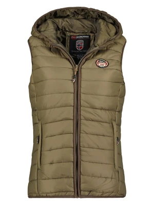 Geographical Norway Kamizelka pikowana "Vatika" w kolorze khaki rozmiar: 152