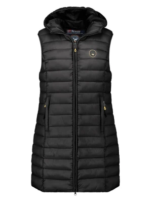 Geographical Norway Kamizelka pikowana "Vatikamap" w kolorze czarnym rozmiar: S