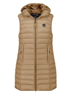 Geographical Norway Kamizelka pikowana "Vatikamap" w kolorze szarobrązowym rozmiar: XL