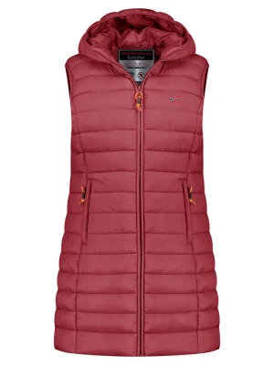 Geographical Norway Kamizelka pikowana "Vatikolor" w kolorze bordowym rozmiar: L